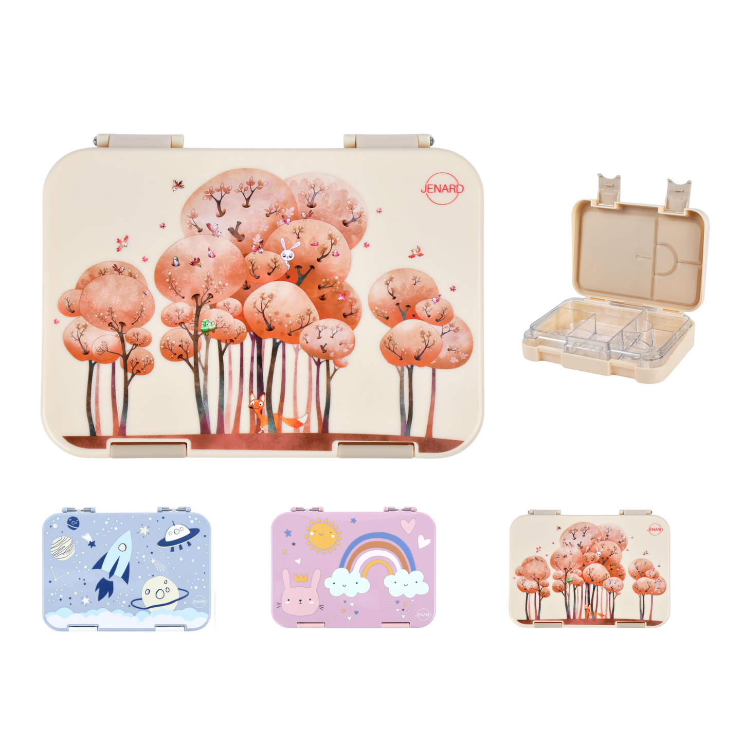 JENARD® Brotdose, Bento Box, Lunch Box, Vesper Box für Kinder