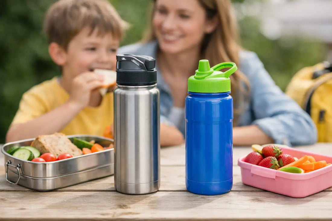 Edelstahlflasche oder Plastikflasche für Kinder?