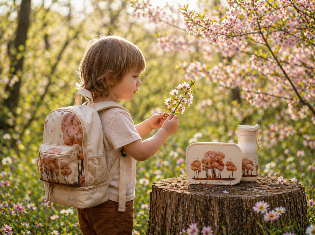 Die perfekten Sets für Kindergarten & Einschulung: Brotdose, Trinkflasche und Rucksack im gleichen Design