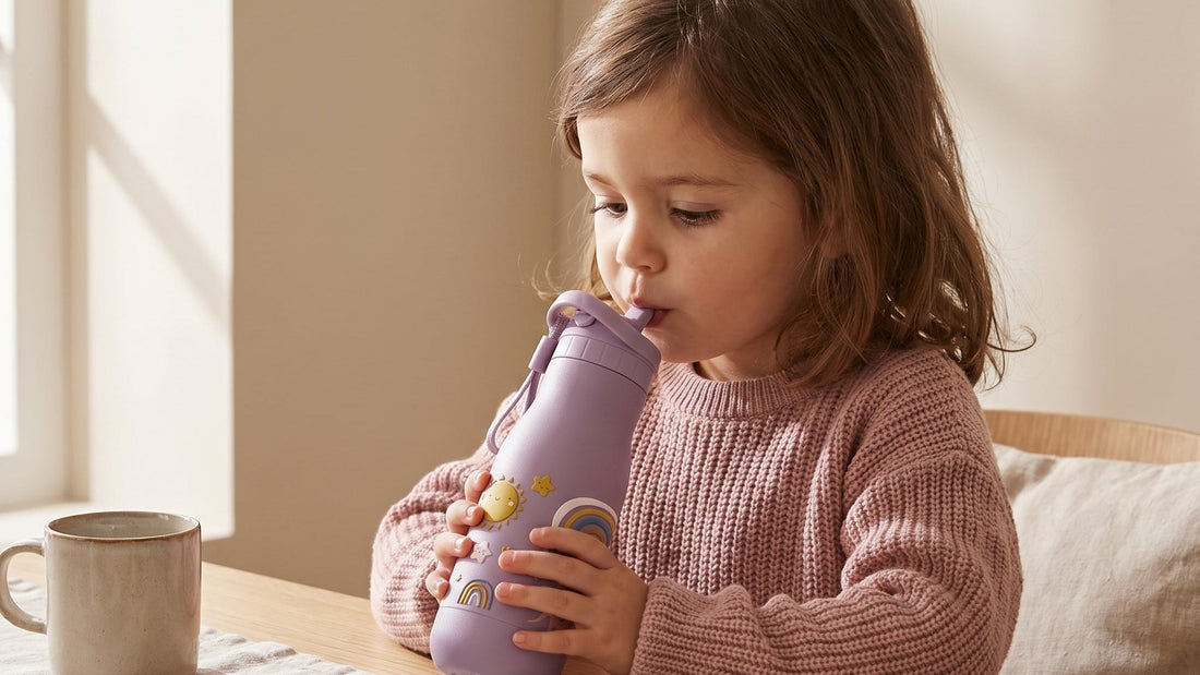 Robuste Trinkflasche für Kinder in der Schule