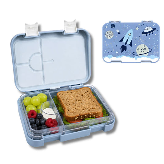 JENARD® Lunch Box, Bento Box, Vesper Box for Kids - Blue / Space