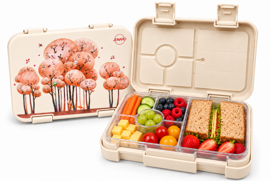 Kinder Brotdose Waldtiere Creme – Bento Box | JENARD®