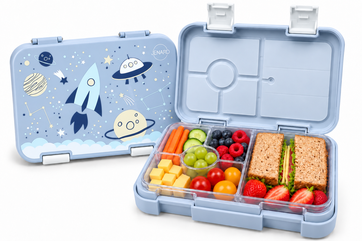 JENARD® Lunch Box, Bento Box, Vesper Box for Kids - Blue / Space