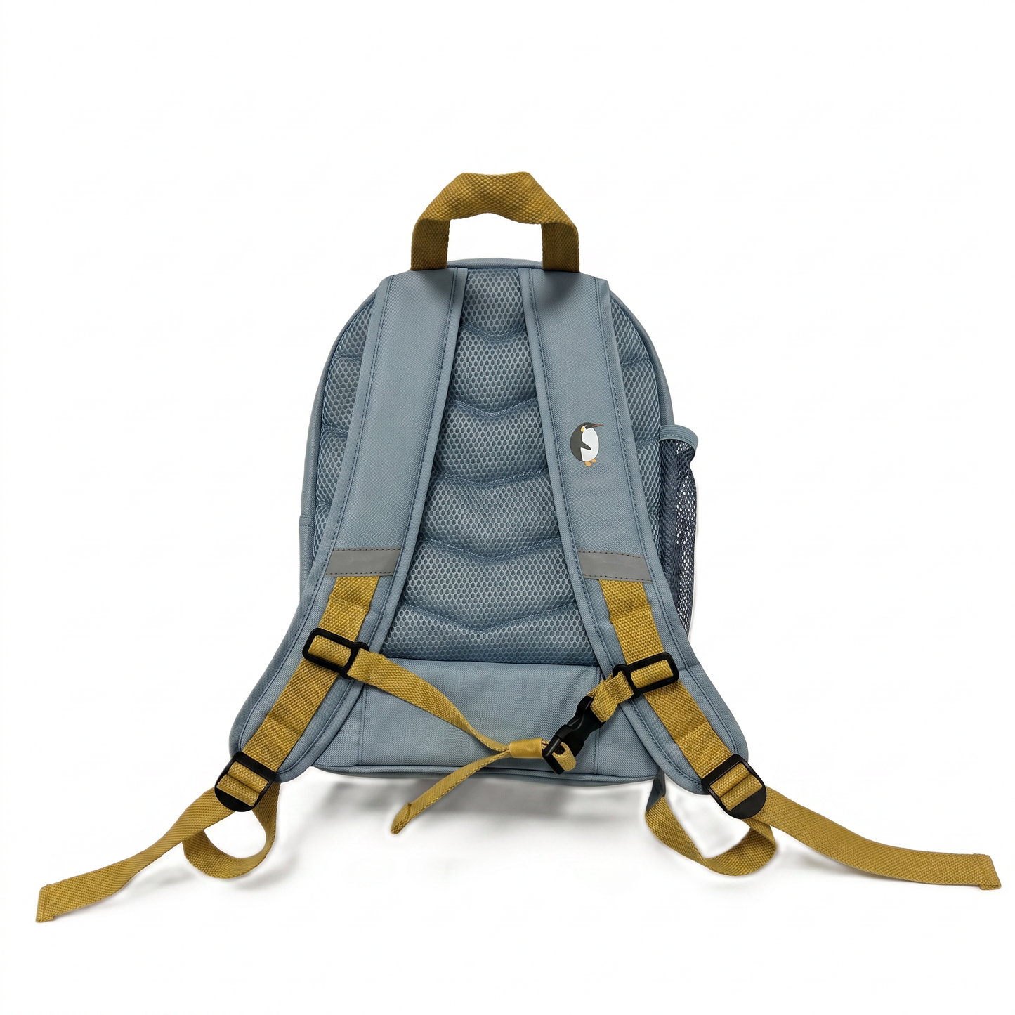 Jenard® Kids' Backpack - Lightweight Backpack for Kindergarten, School, Sports & Outings | with Water Bottle Pocket, Reflectors | Blue / World Map with Animals